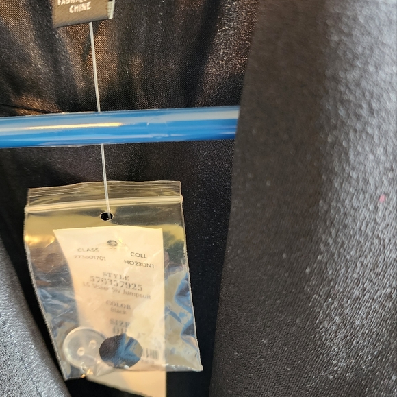 Petite Long Sleeve Sheer Sleeveless Jumpsuit - Picture 5 of 7